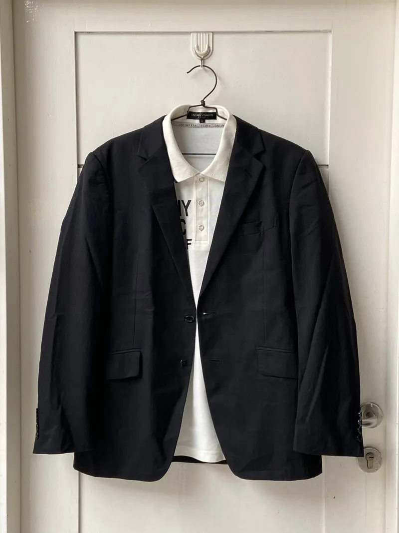 Yohji Yamamoto Casual Suit Pria black photo 1