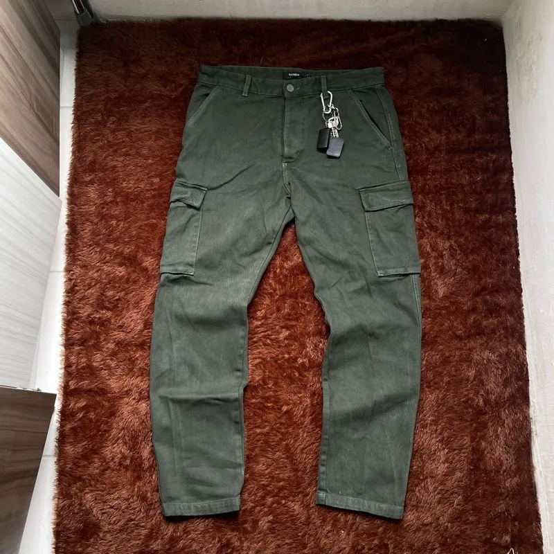 Pull & Bear Gorpcore Grunge Sweatpants & Joggers Pria green photo 1