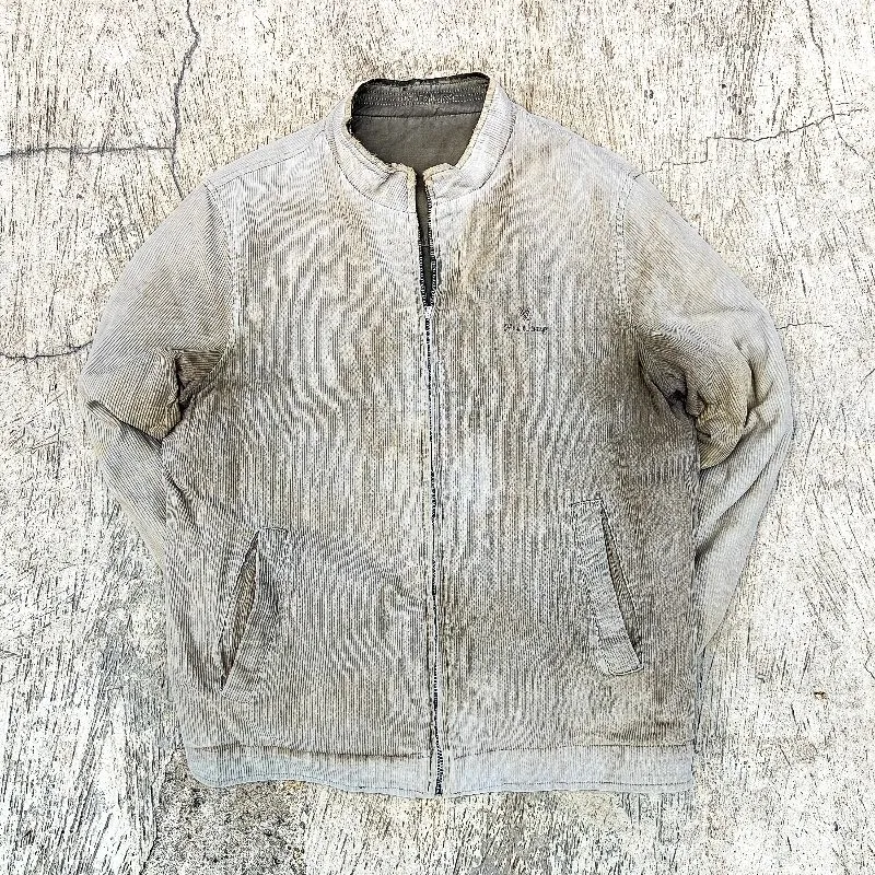 Vintage Streetwear Denim jacket Pria gray cream photo 1
