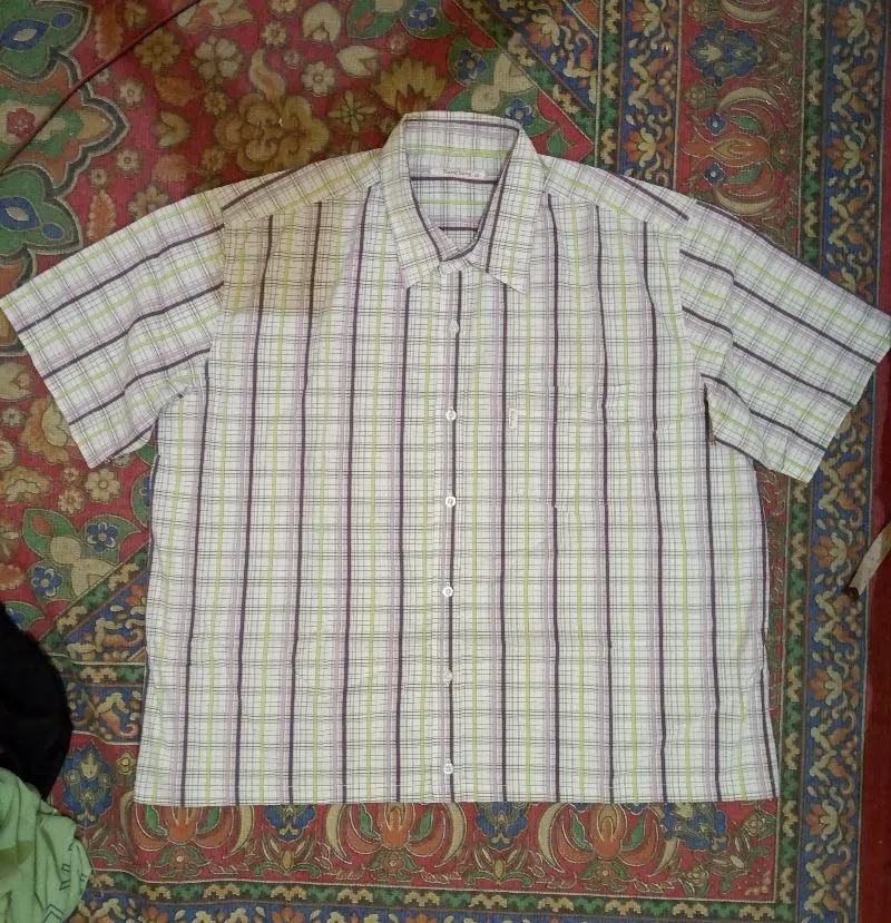 Bang Bang Streetwear Y2K Formal shirt Pria purple white photo 1