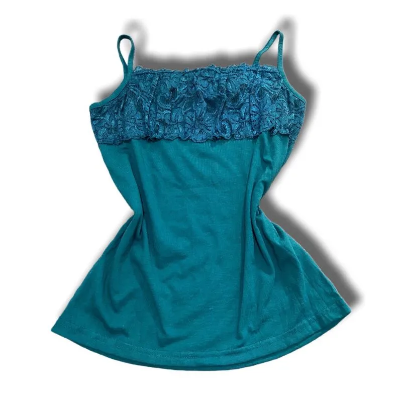 Japanese brand Fairy Coquette Cami top Wanita multicolor green photo 1