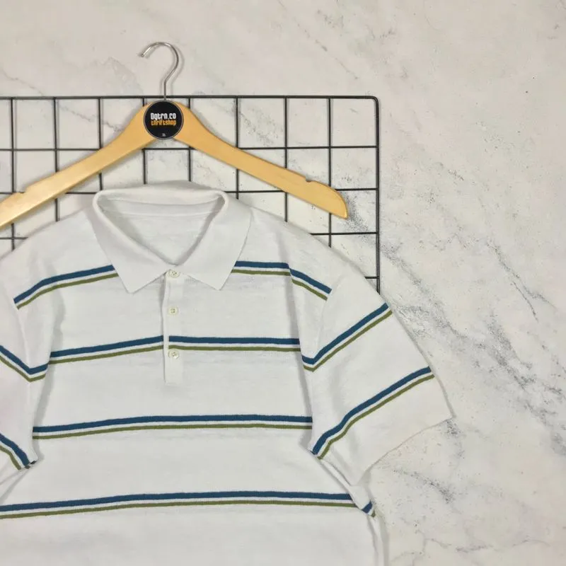 Casual Polo shirt Pria white photo 1