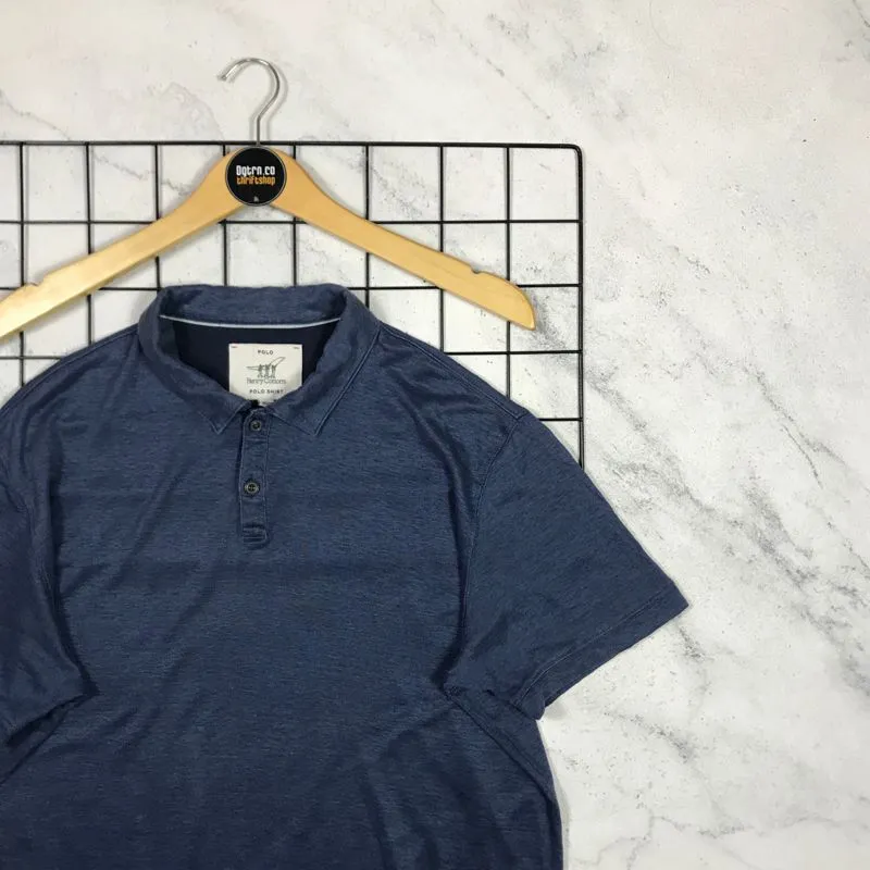 Casual Polo shirt Pria navy photo 1