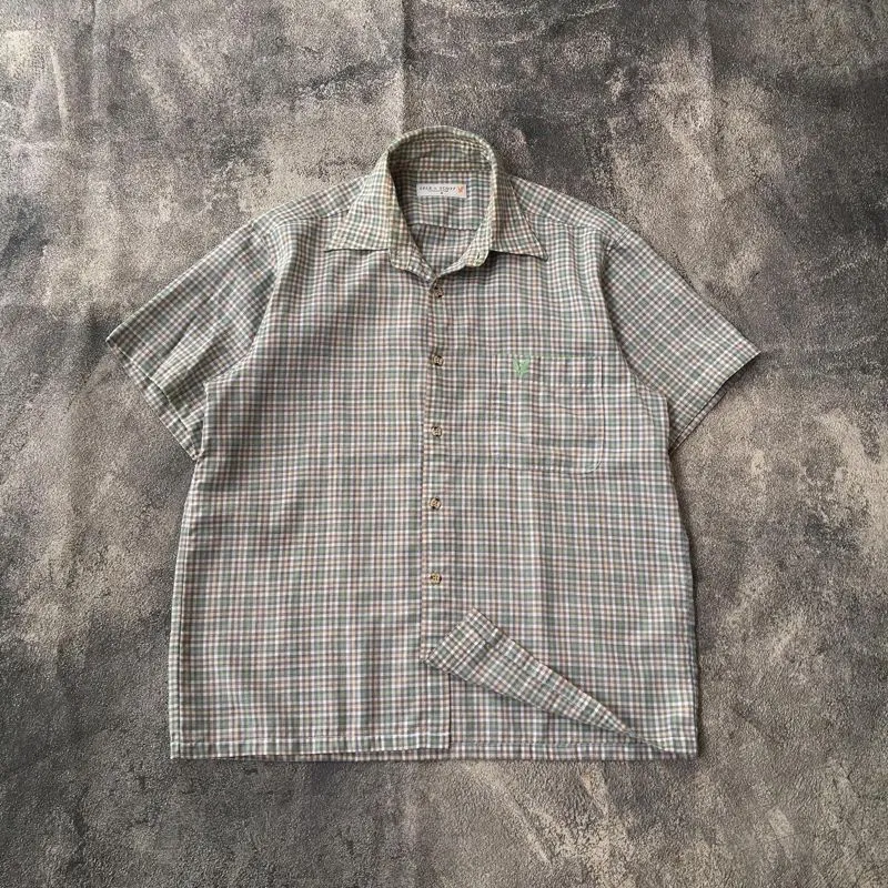 Lyle & Scott Y2K Casual Casual shirt Pria multicolor green photo 1
