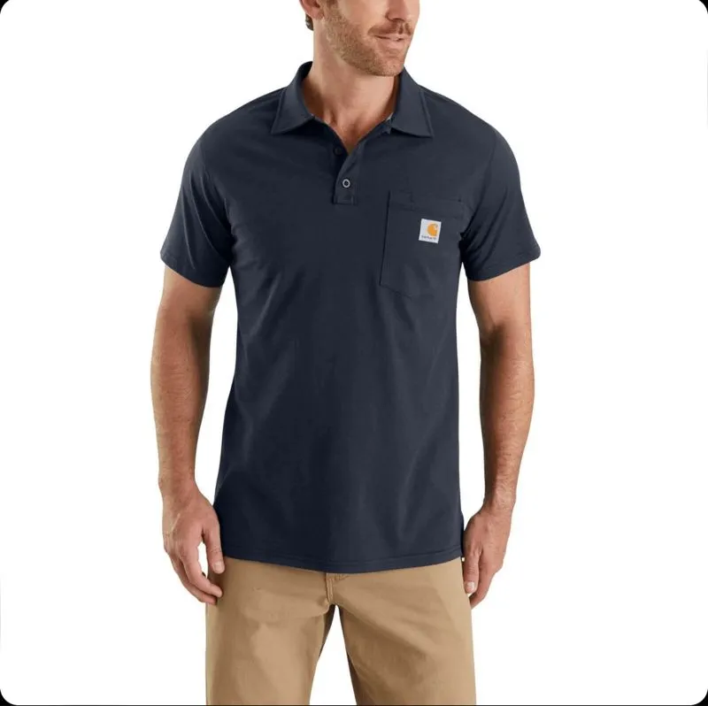 Carhartt Casual Polo shirt Pria navy photo 1