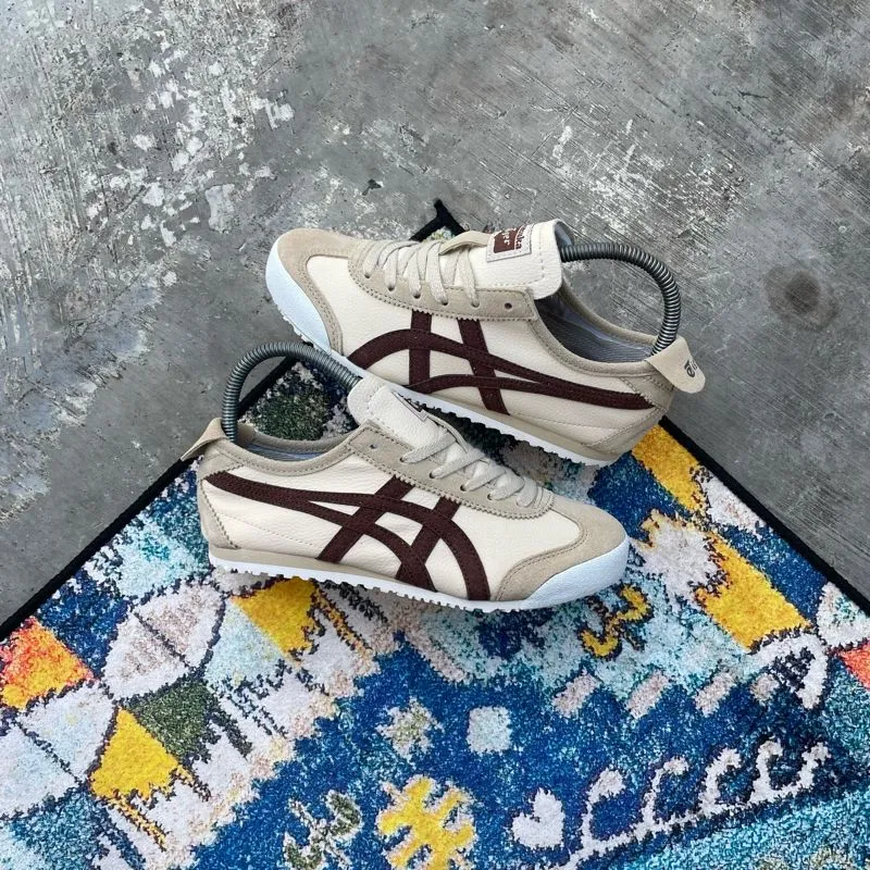 Onitsuka Tiger Indie Casual Sneakers Wanita burgundy white photo 1