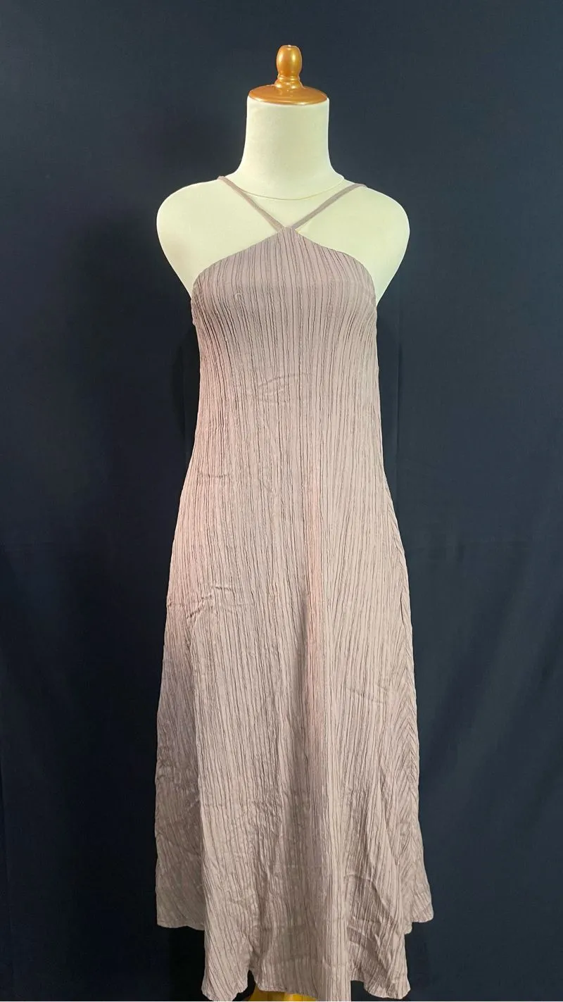Coquette Midi dress Wanita tan brown photo 1