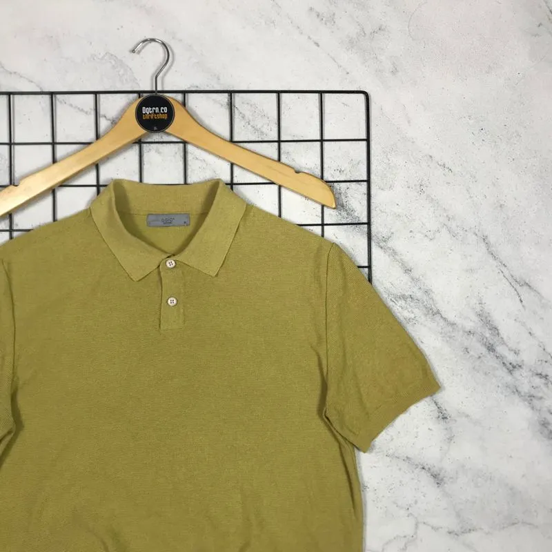 Casual Polo shirt Pria yellow photo 1