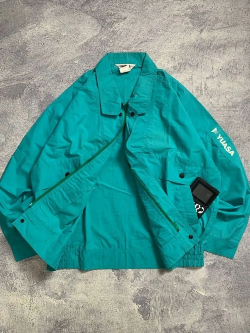 Vintage Streetwear Harrington jacket Pria green navy photo 1