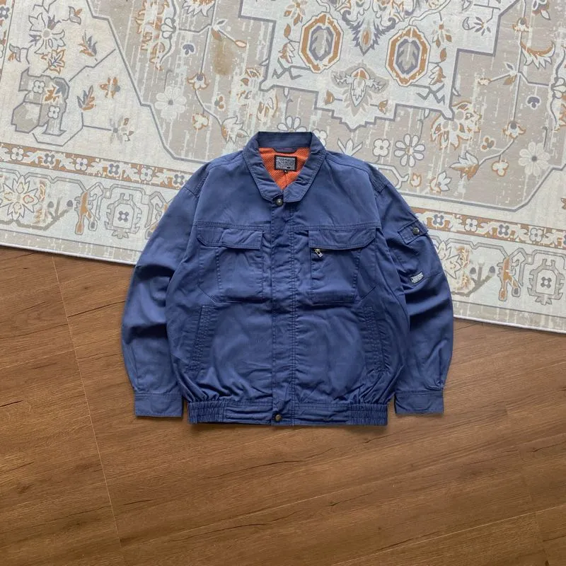Japanese brand Casual Harrington jacket Pria navy photo 1