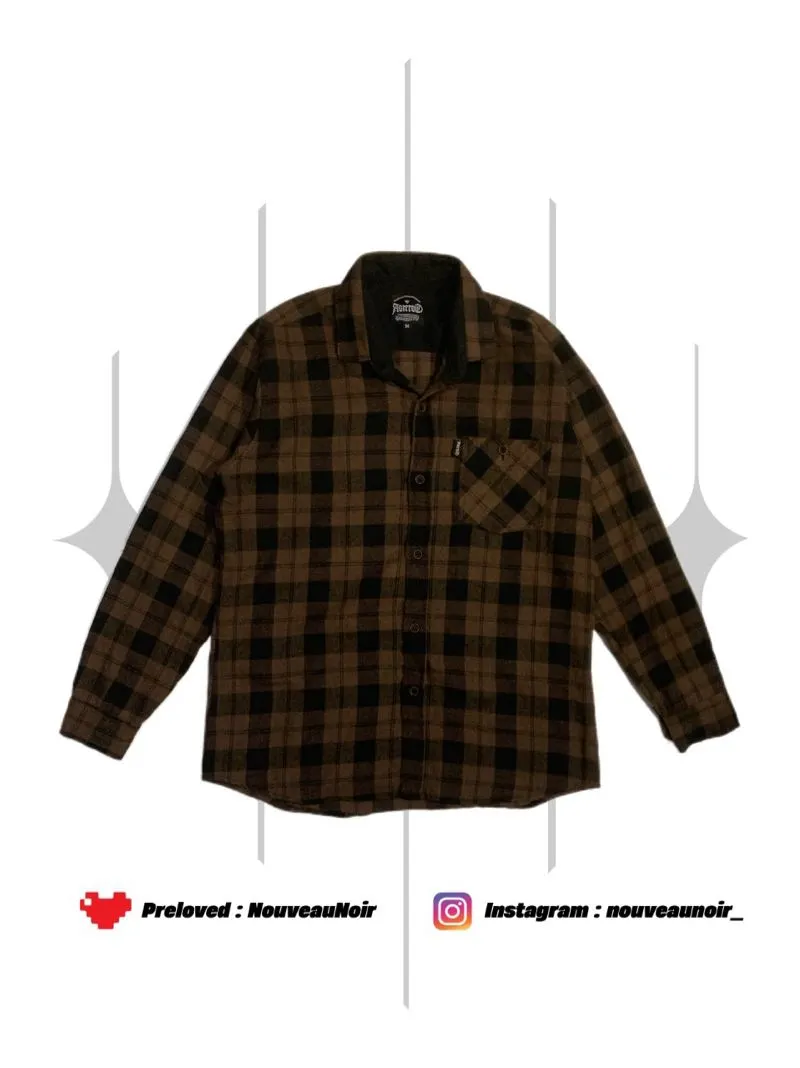 Casual Casual shirt Pria brown black photo 1