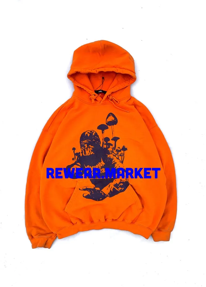 Streetwear Hoody Pria orange photo 1