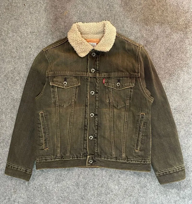 Levi's Casual Denim jacket Pria green gray photo 1