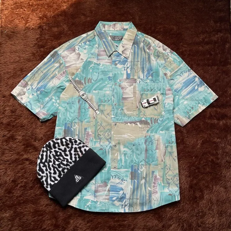 Grunge Indie Casual shirt Pria multicolor photo 1