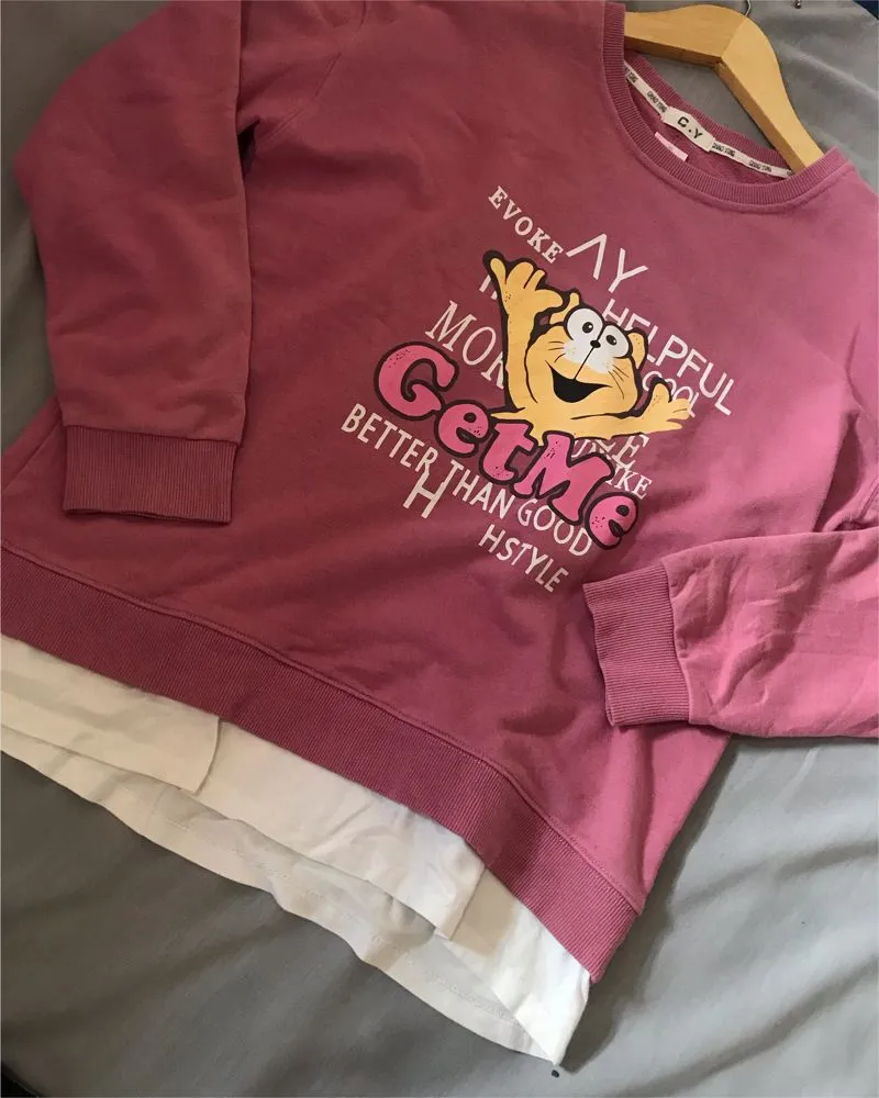 Casual Sweater Wanita pink photo 1