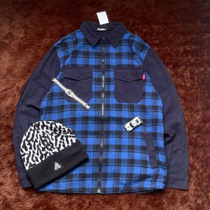 Feltics Grunge Indie Suit Pria black blue photo 1