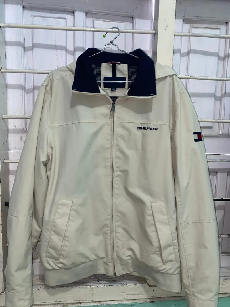 Tommy Hilfiger Casual Bomber jacket Pria cream