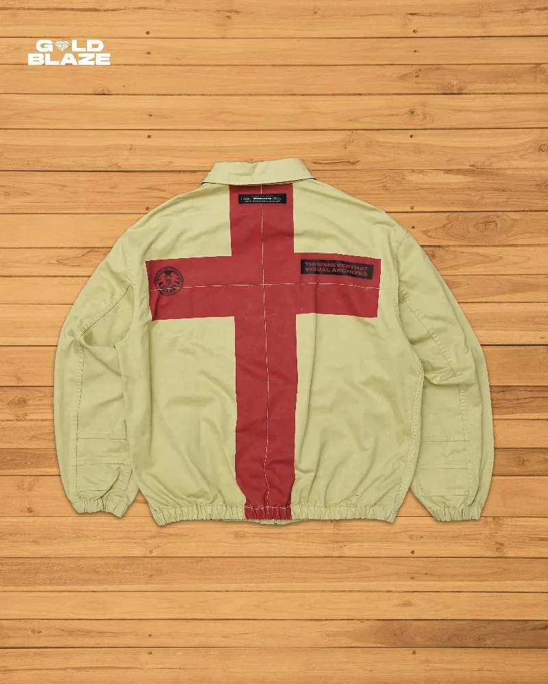 thisisneverthat Streetwear Skater Harrington jacket Pria red cream photo 1