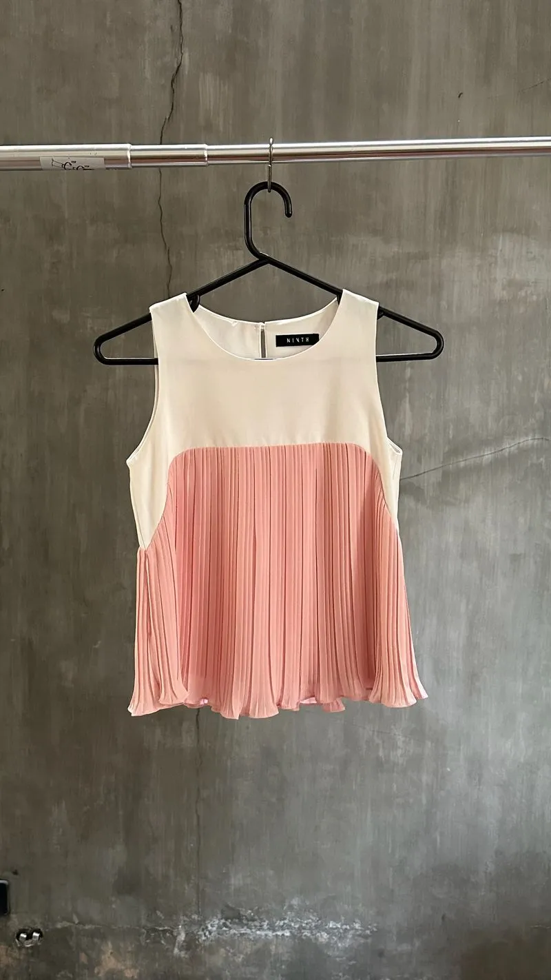 Blouse Wanita white pink photo 1