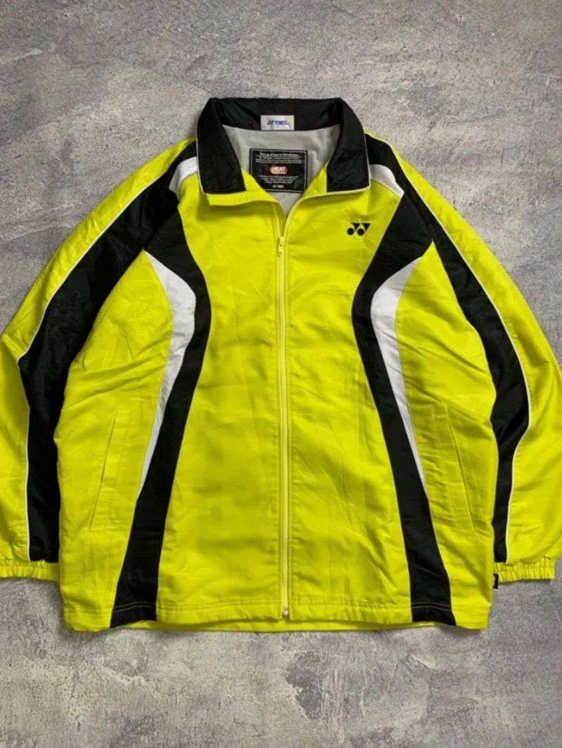 Yonex Vintage Streetwear Windbreaker Pria black yellow photo 1