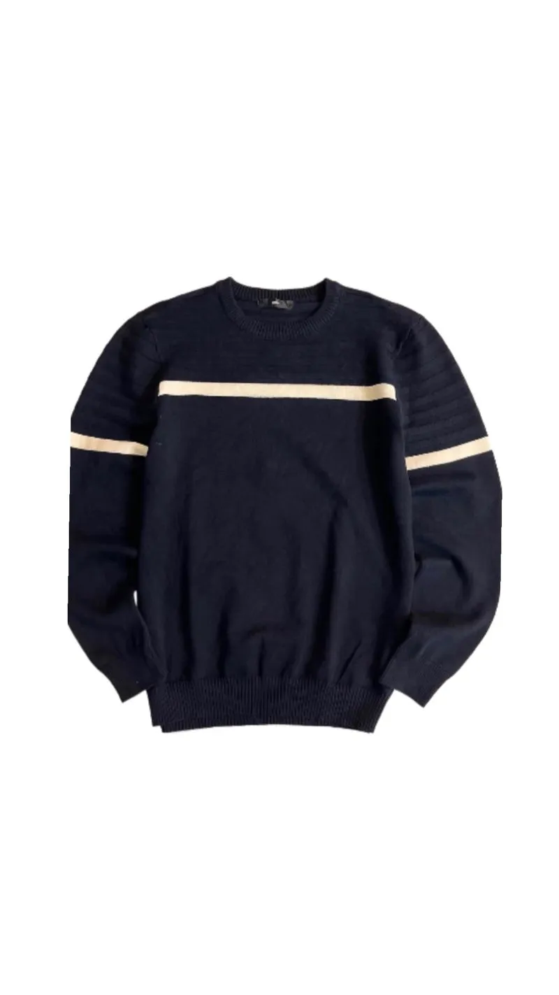 Vintage Sweatshirt Pria navy black photo 1