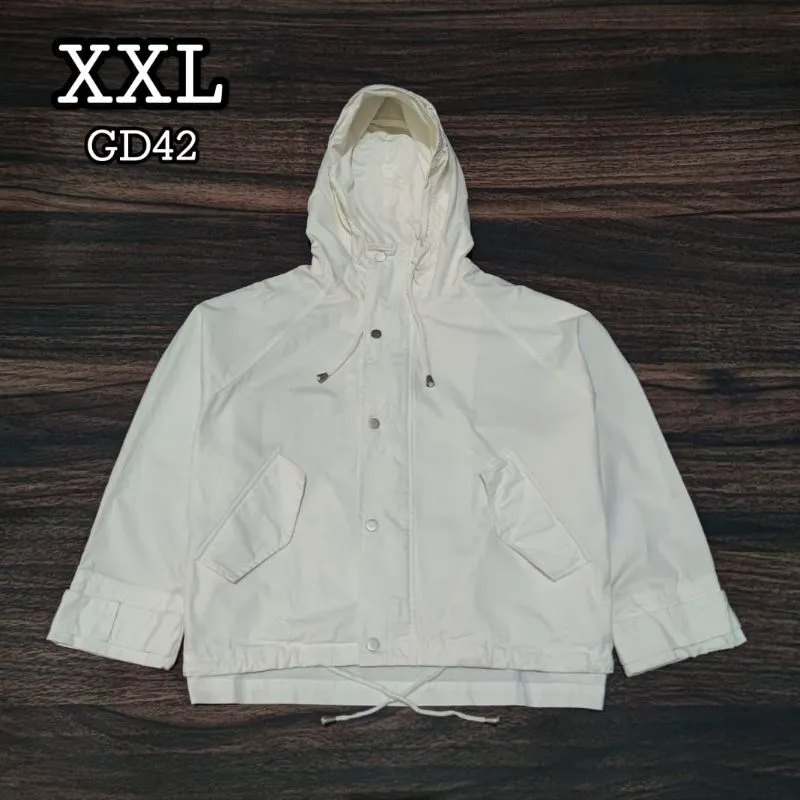 Casual Windbreaker Wanita white photo 1