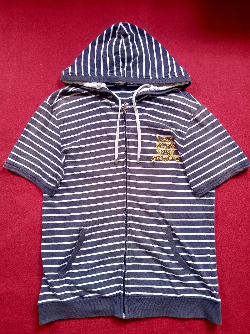 EDWIN Streetwear Casual Sweatshirt Pria white navy photo 1