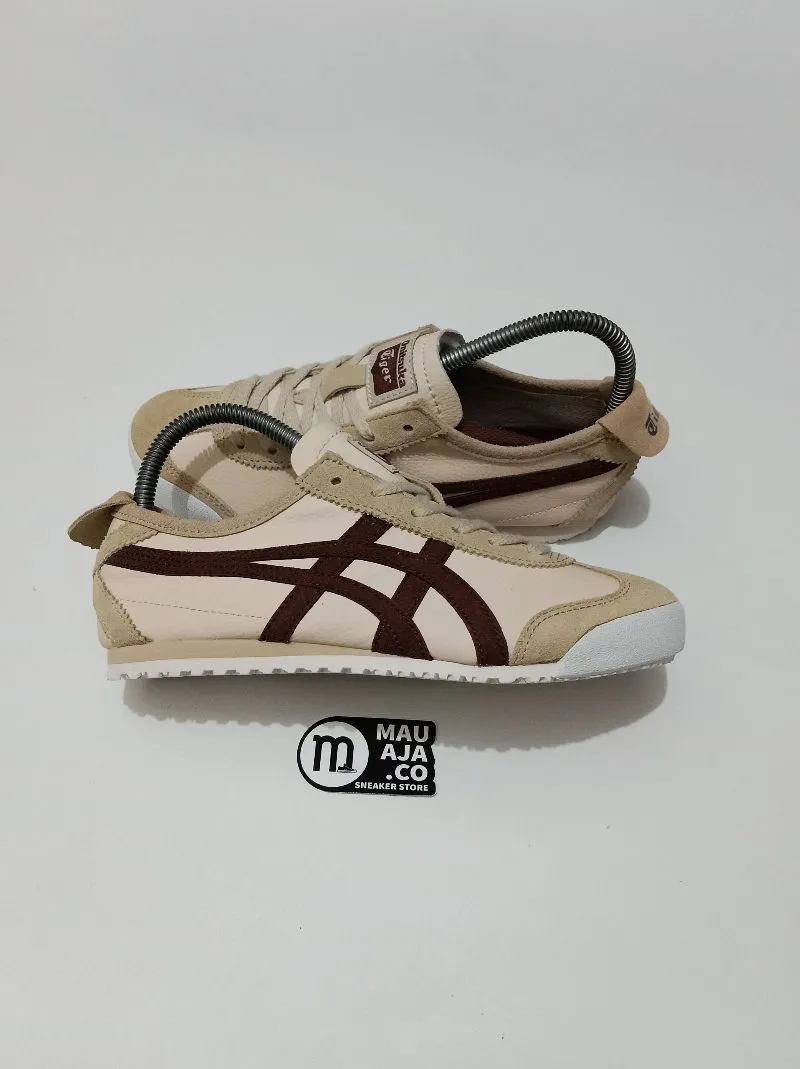 Onitsuka Tiger Streetwear Casual Sneakers Wanita tan cream photo 1