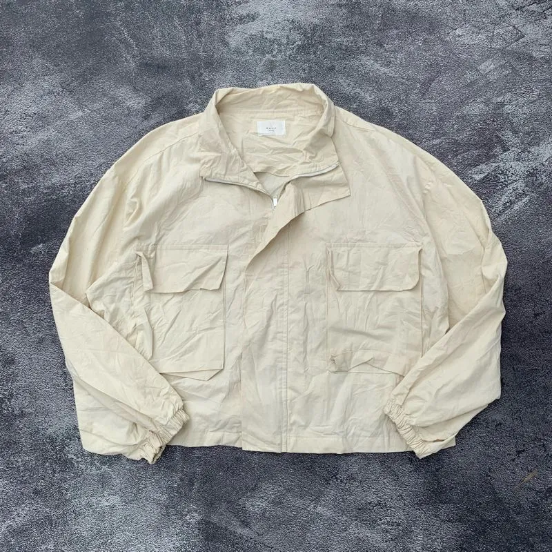 Vintage Minimalist Track jacket Wanita cream photo 1