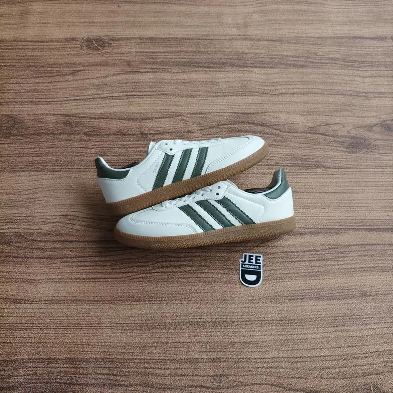 Adidas Casual Sneakers Wanita white green photo 1