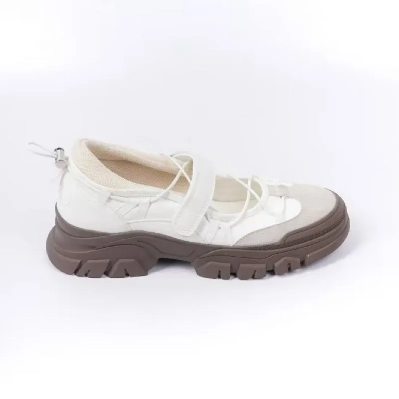 Minimalist Casual Platform Wanita white photo 1