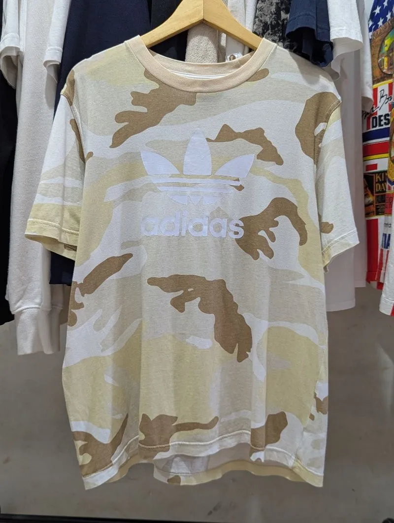 Adidas Streetwear Y2K T-shirt Pria multicolor tan photo 1