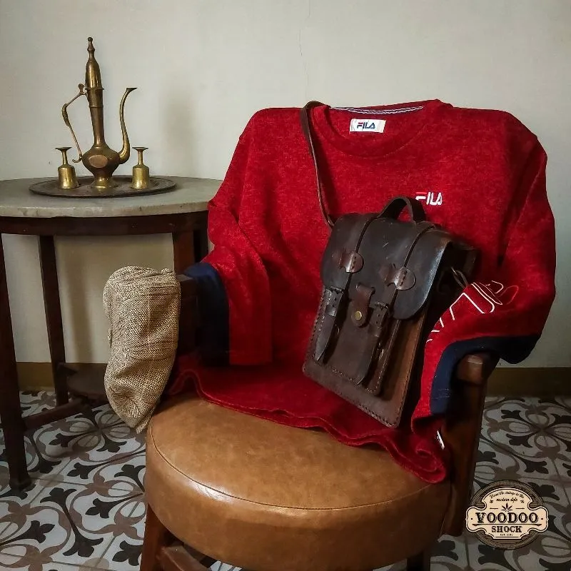 Fila Streetwear Casual Sweater Pria navy red photo 1