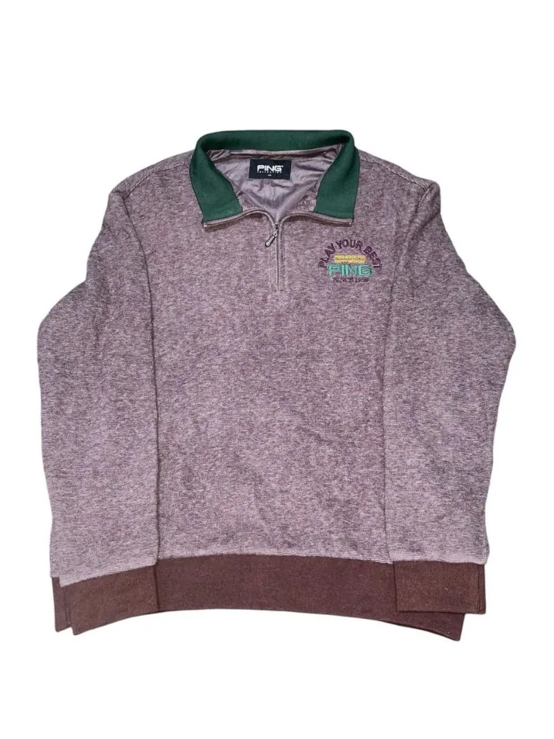 Casual Sweater Pria purple green photo 1