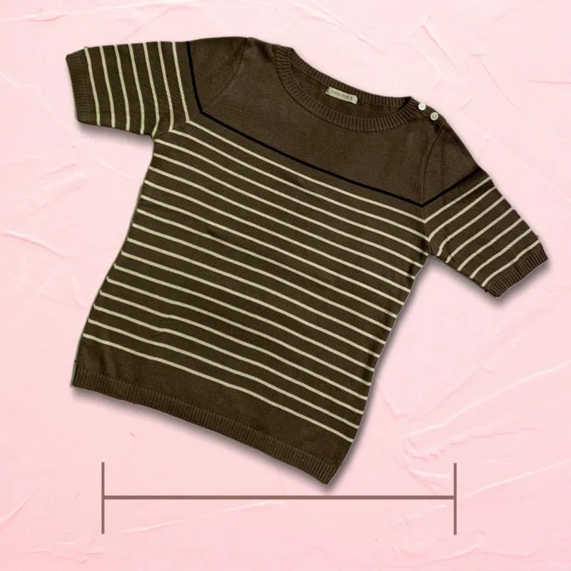 Casual T-shirt Wanita brown photo 1