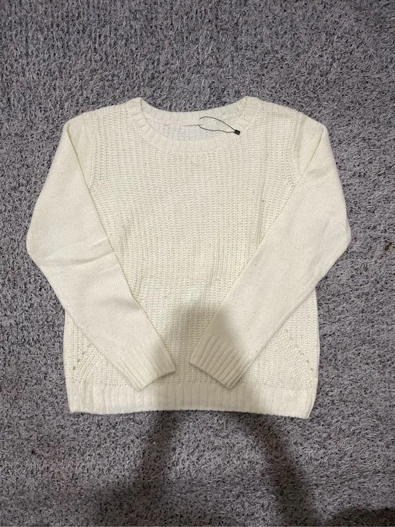 Casual Sweater Wanita cream photo 1