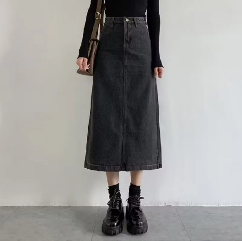 Vintage High waisted jeans Wanita black photo 1