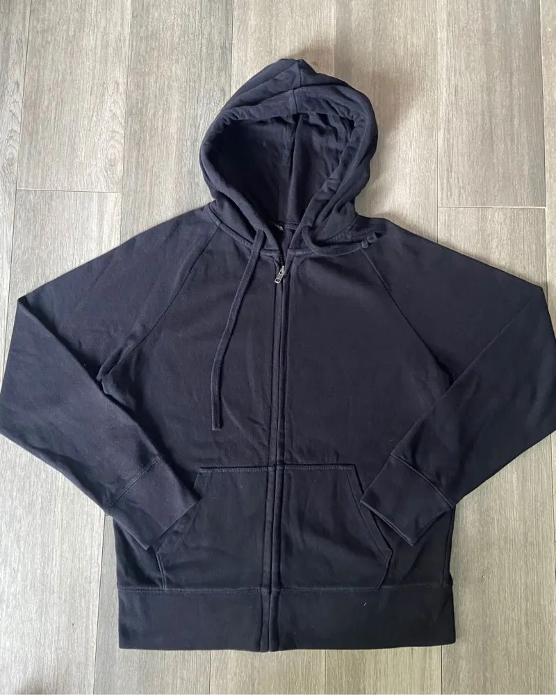 Uniqlo Minimalist Casual Windbreaker Wanita black photo 1