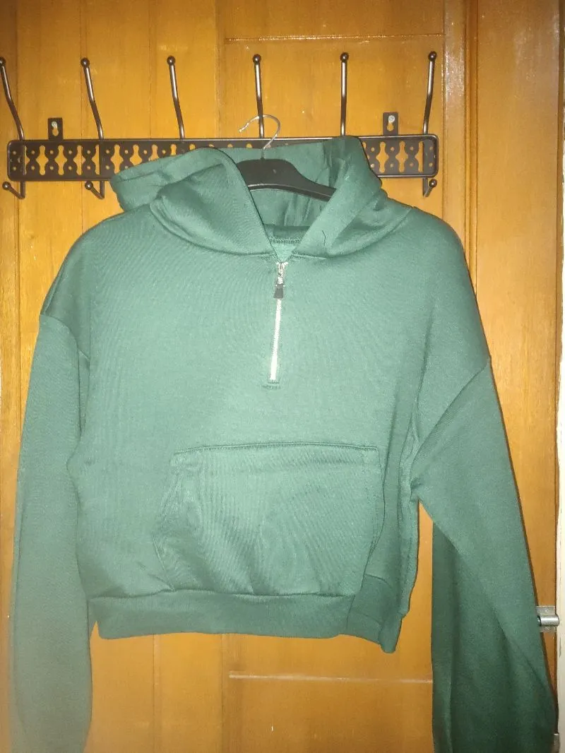 Vintage Leather jacket Wanita green photo 1