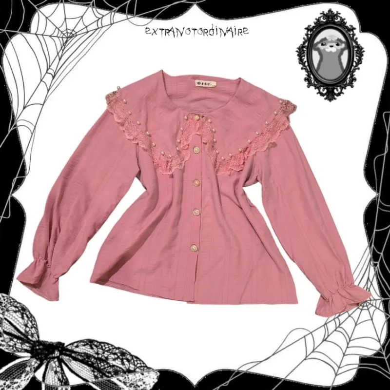 Lolita Shirt Wanita pink photo 1