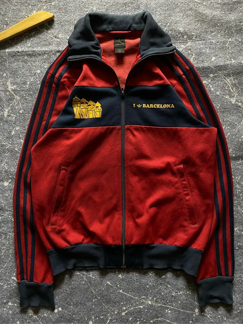 Adidas Casual Track jacket Pria navy red photo 1