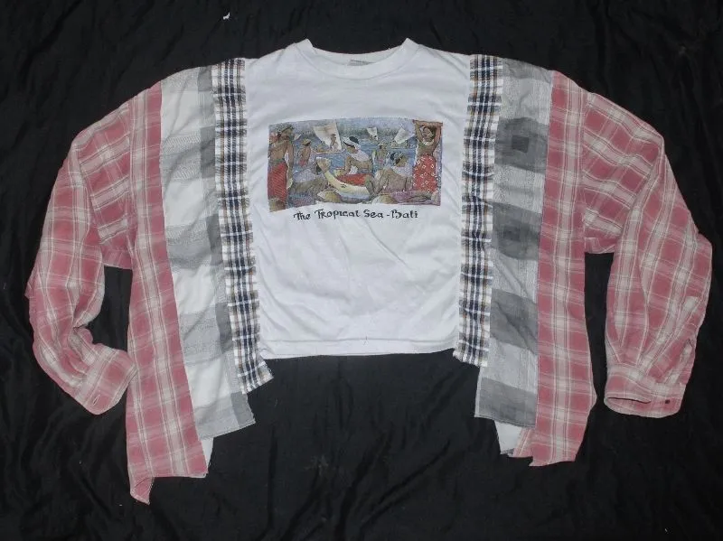 Streetwear Y2K T-shirt Wanita white pink photo 1