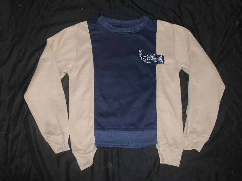 Streetwear Y2K Sweater Wanita blue yellow photo 1
