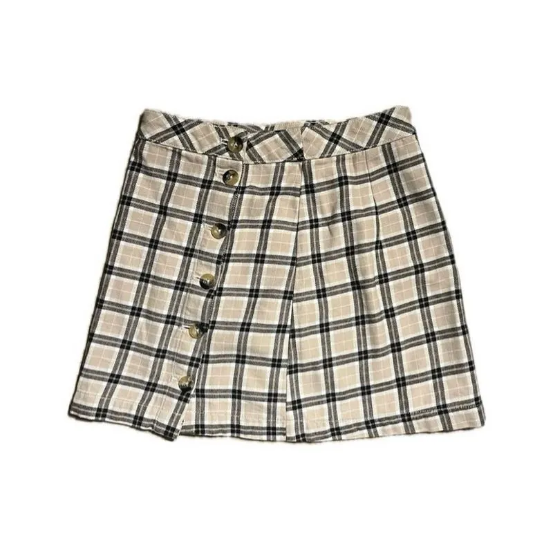 H&M Y2K Casual Mini skirt Wanita pink cream photo 1