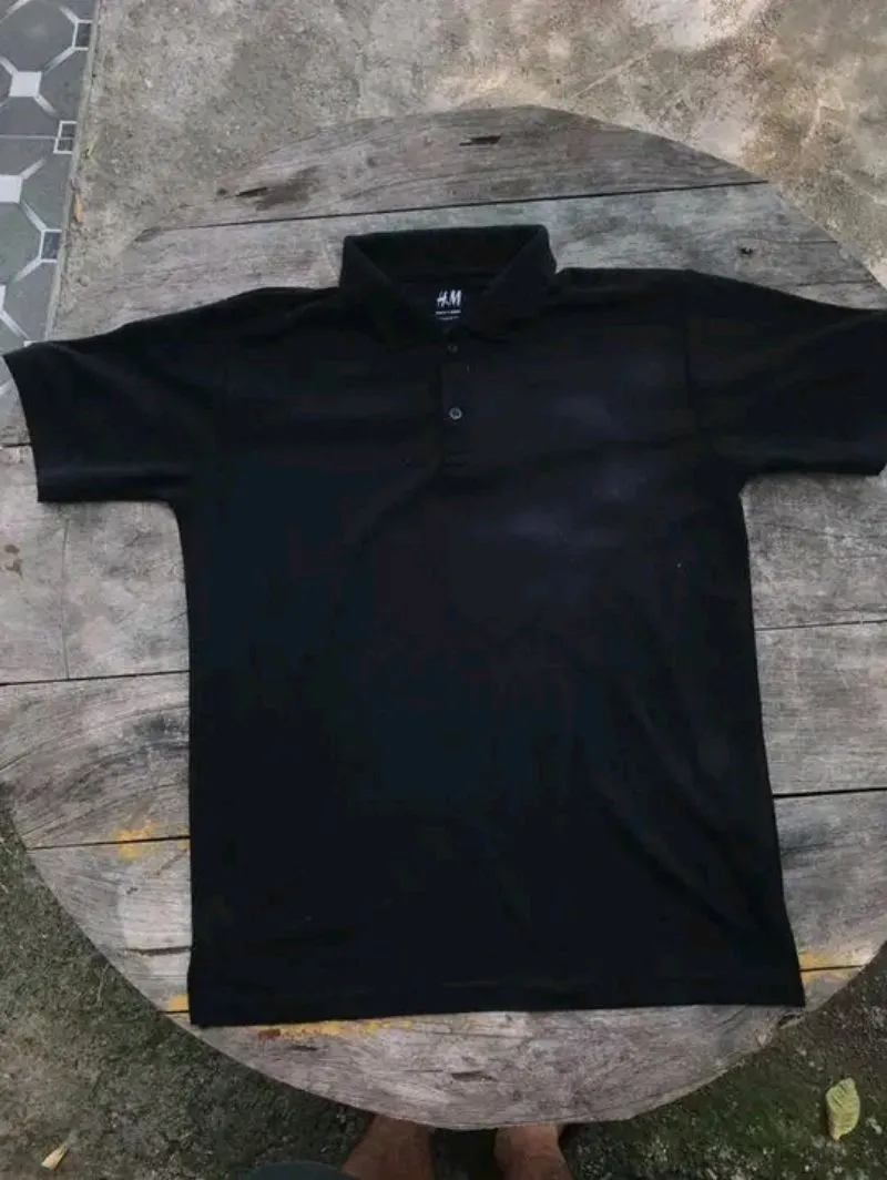 Sportswear Casual Polo shirt Pria black photo 1