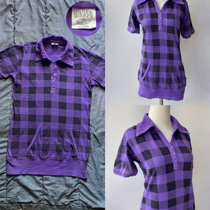 Japanese brand Vintage Indie Blouse Wanita purple photo 1
