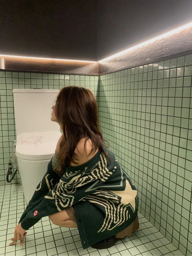 Vintage Streetwear Fur coat Wanita green photo 1