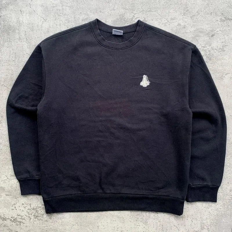 Polham Streetwear Casual Sweatshirt Pria black photo 1