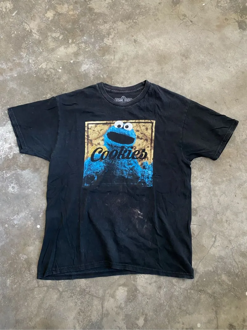 Kaos Sesame Street Cookies Monster Official Vintage T-shirt photo 1