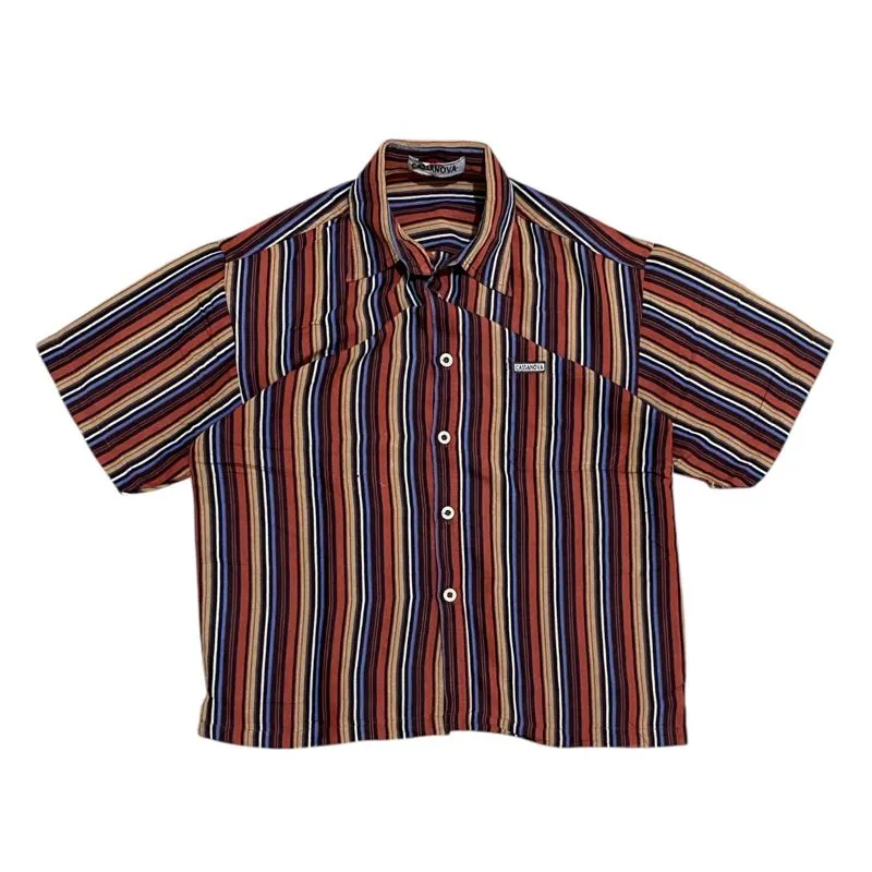 Y2K Skater Formal shirt Pria brown photo 1